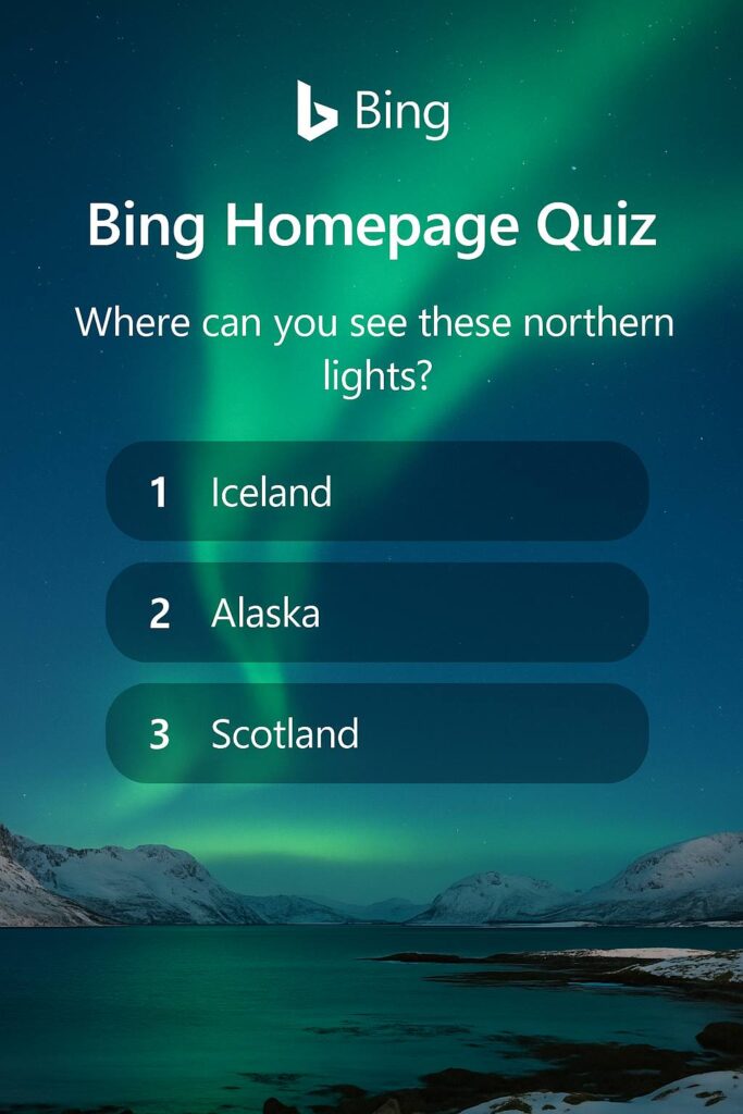 Bing Quiz